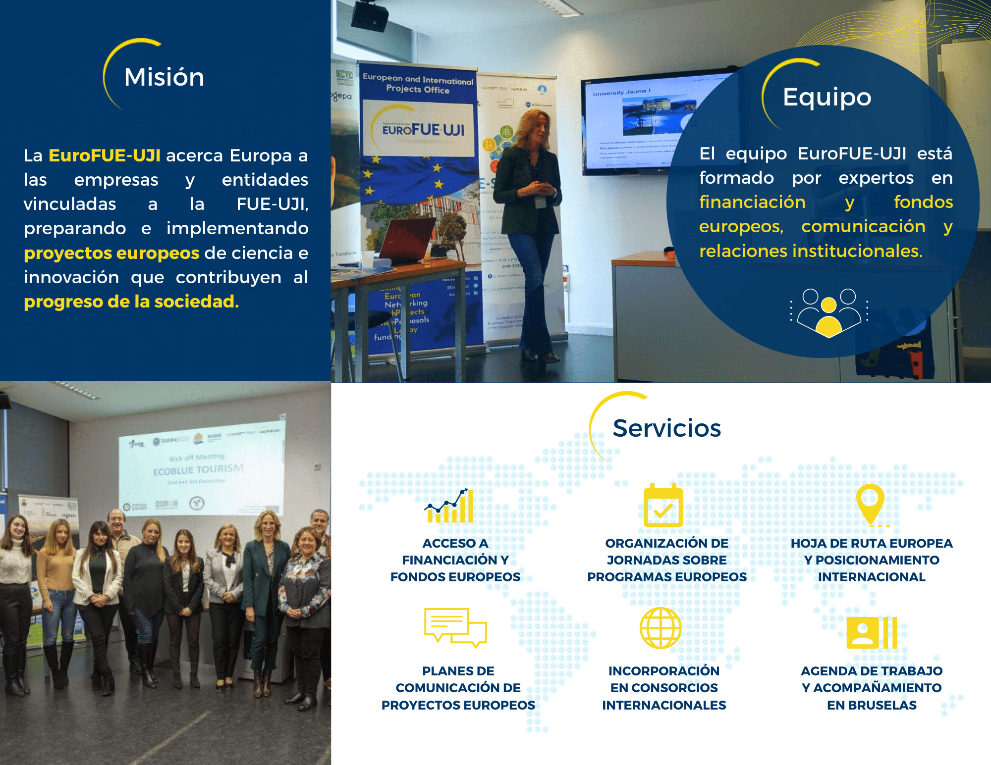 Blue and Yellow Corporate Company Brochure
